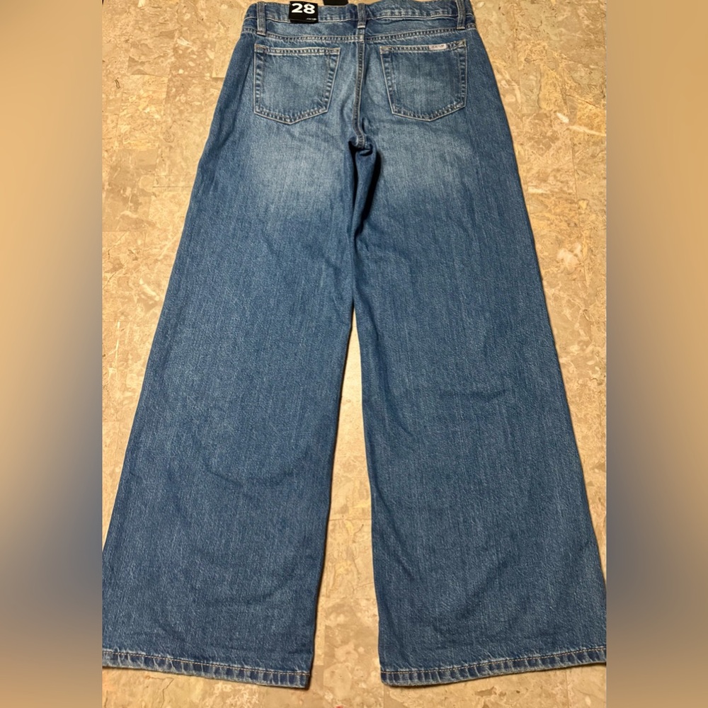 Joe's Wide leg Women’s Jeans Low Rise, In Medium Blue . Size 28, NWT - Picture 5 of 15